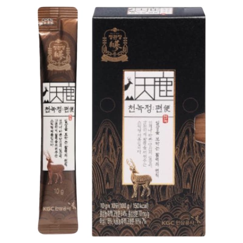 正官庄天鹿精便10g*10条高丽参红参浓缩液补气血强壮筋骨补肾益肾