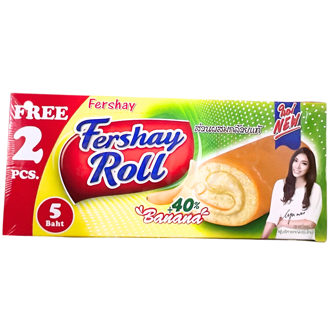 香港进口FershayRoll蛋糕卷系列多种口味选择240G早餐办公室零食