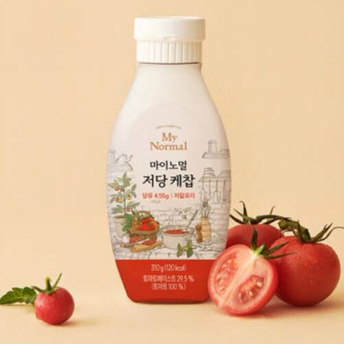 My Normal 韩国无添加砂糖蕃茄汁310g沙律热狗生酮友好酱类调料版