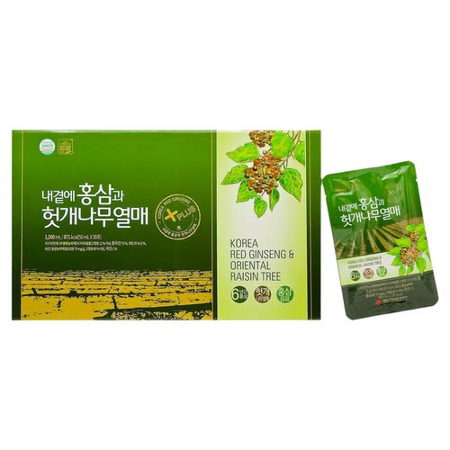 不老健BULOGEON 高丽红参枳椇子汁礼盒装50mlx30包养生护肝滋补品