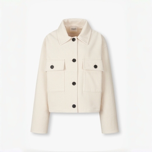 STUDIO TOMBOY 纯棉灯芯绒外套女 双口袋宽松休闲春秋复古上衣