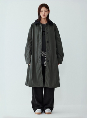 STUDIO TOMBOY 2025 秋冬灯芯绒领麦尔登棉服 宽松保暖长款外套