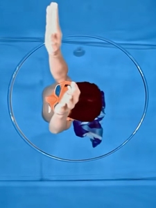 水下O形气泡 儿童潜水玩具 训练闭气 手工海豚圈圈