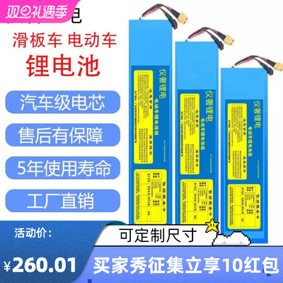 48V电动车锂电池36V电瓶60V电池适用滑板N车代驾折叠滑板车希洛普