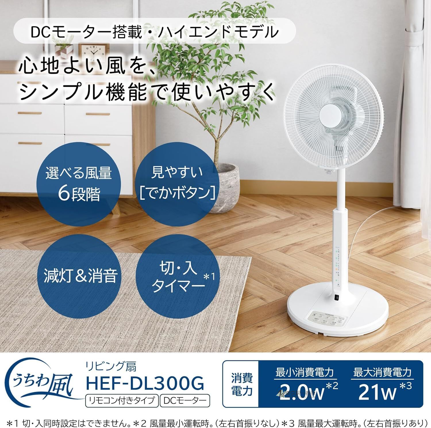 日立25年新款立式直流节能风扇