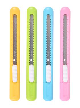 晨光文具多彩时尚美工刀9mm学生裁纸刀 办公裁剪工具 ASS91452