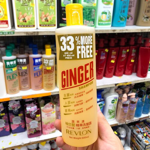 香港购Revlon露华浓生姜人参首乌洗发水600ml 丰盈蓬松 滋养修护
