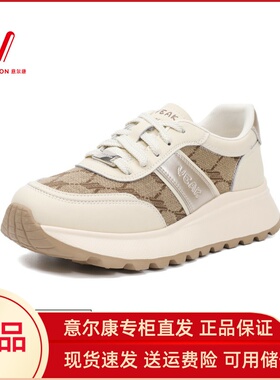 意尔康女鞋2025春夏新款布面厚底轻便时尚百搭脏脏鞋5481AD11364Y