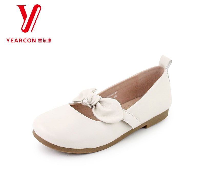 意尔康女鞋2024新款夏季品牌真皮浅口单鞋软底小皮鞋配裙子01920
