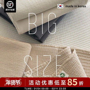 超大号全家用床单~ASAROOM 韩国纯有机棉绗缝床盖 210*320