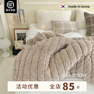 被床单两用 ASAROOM韩国莫代尔短绒四季 可机洗 小美自留 现货