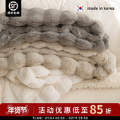 店主自用 软乎乎 冬天睡ASAROOM 现货 韩国短绒毯加厚冬季 短绒被