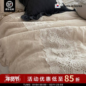 现货 重工春秋被 ASAROOM韩国棉麻空调被 小美私藏 贵妇姐姐bi入