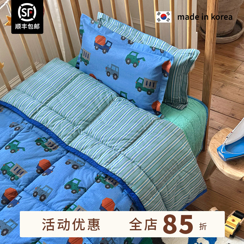 儿童纯棉空调被一体被可机洗