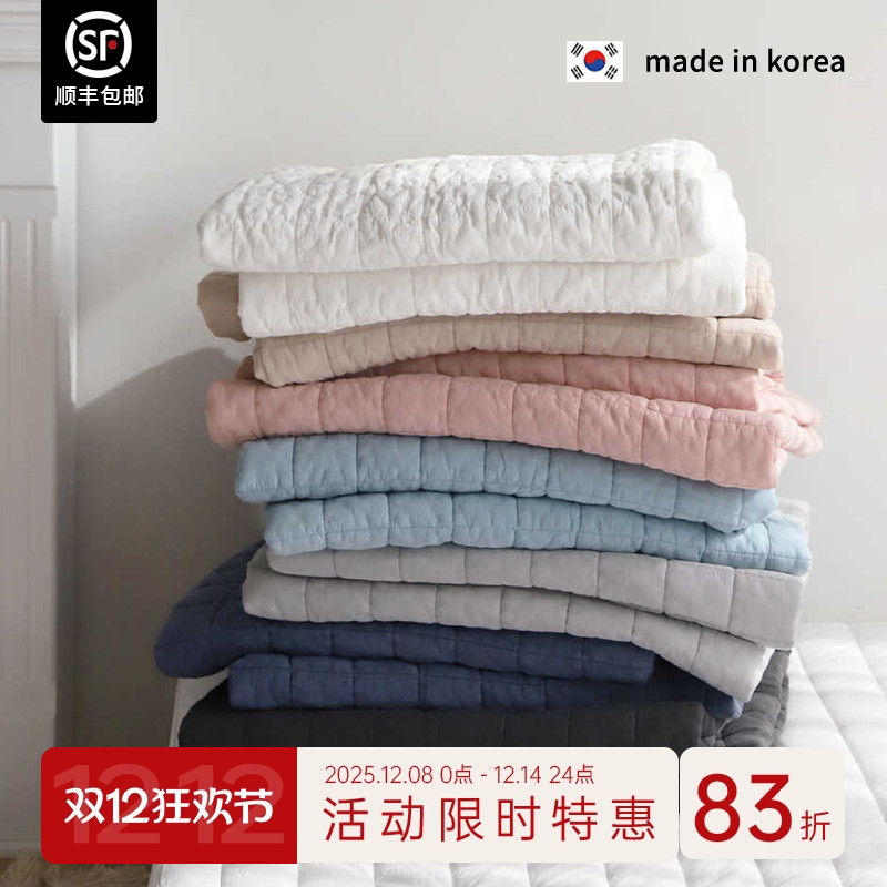 抗菌抗螨韩国纯棉床盖