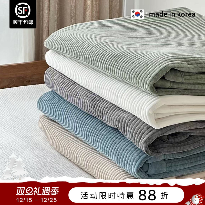 韩国加厚床单床盖两面用