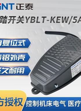 正泰脚踏开关脚踩式YBLT-EKW/5AB芯子带线踏板控制器220v冲床启动