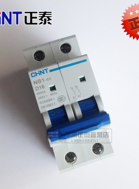 正泰 小型断路器 空气开关 NB1-63 2P C型 10A 16A 20A 25A 32A