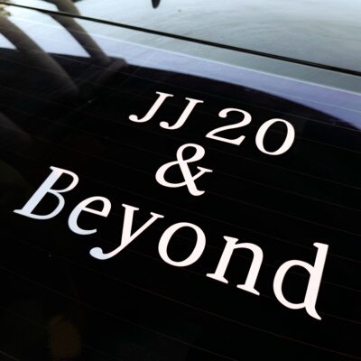 林俊杰jj20&Beyond演唱会粉丝应援周边海报汽车贴纸防水显眼包贴