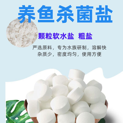 养鱼粗盐鱼池鱼缸大盐日晒粗盐热敷盐水族用盐大颗粒盐软水盐解压