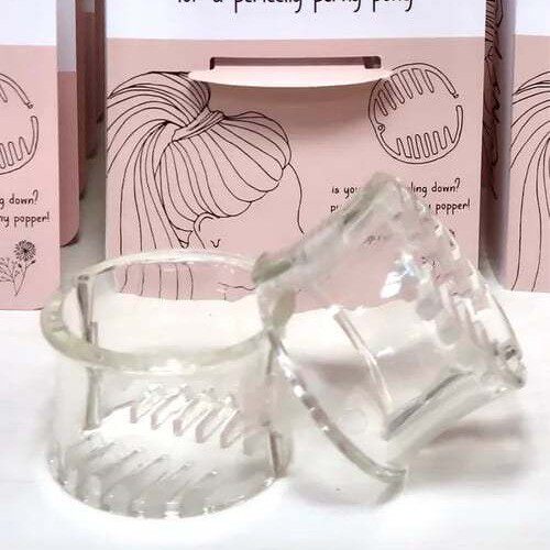 创意Pony Popper Hair Clip女士浓密的马尾辫发夹抓夹头饰夹子