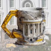 Demolition Someone Lied Mug有人撒谎拆卸建筑马克杯3D立体摆件