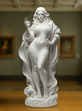 有态度的女神桌面摆件
