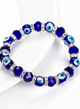 恶魔之眼睛水晶手链水晶手串