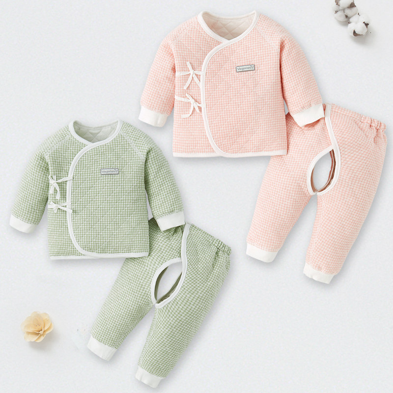 新生婴儿儿衣服秋冬分体52码纯棉夹棉套装刚初生保暖款无骨和尚服,童装/婴儿装/亲子装,连身衣/爬服/哈衣,淘宝优惠券,粉丝福利购,淘宝优惠卷