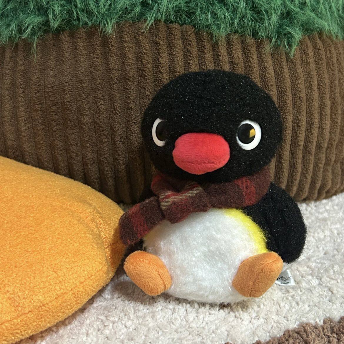 可爱大头毛绒pingu手玉包包挂件图片