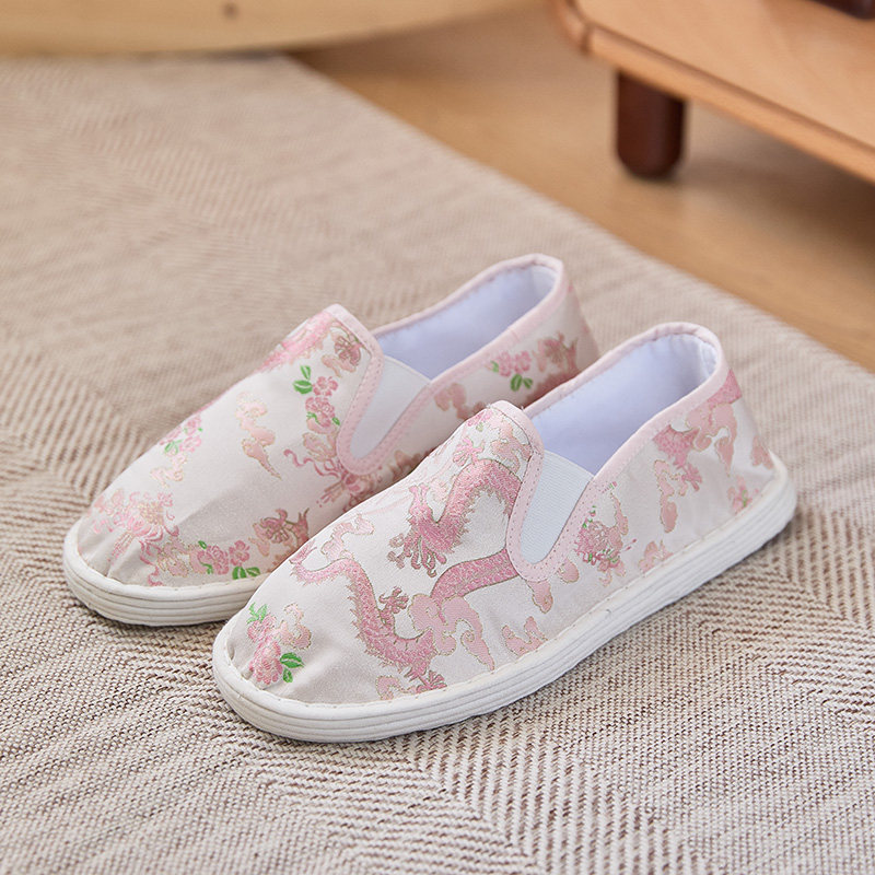 夏季新款老北京千层底手工布鞋女低帮透气养生一脚蹬时尚休闲单鞋