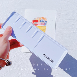 马蒂尼金属调色盘可擦洗 迷你小号绘画工具写生调色盒可携带