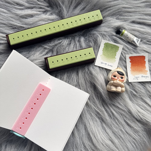 扎扎乐 手工水彩本手账本tn内页装订工具打孔器自制活页本