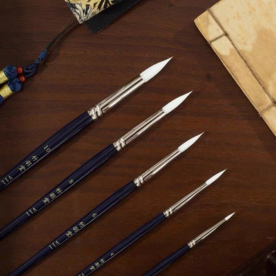 竹羽堂 V11 白头翁水彩细节笔 面相笔 刻画笔 精细超弹勾线笔