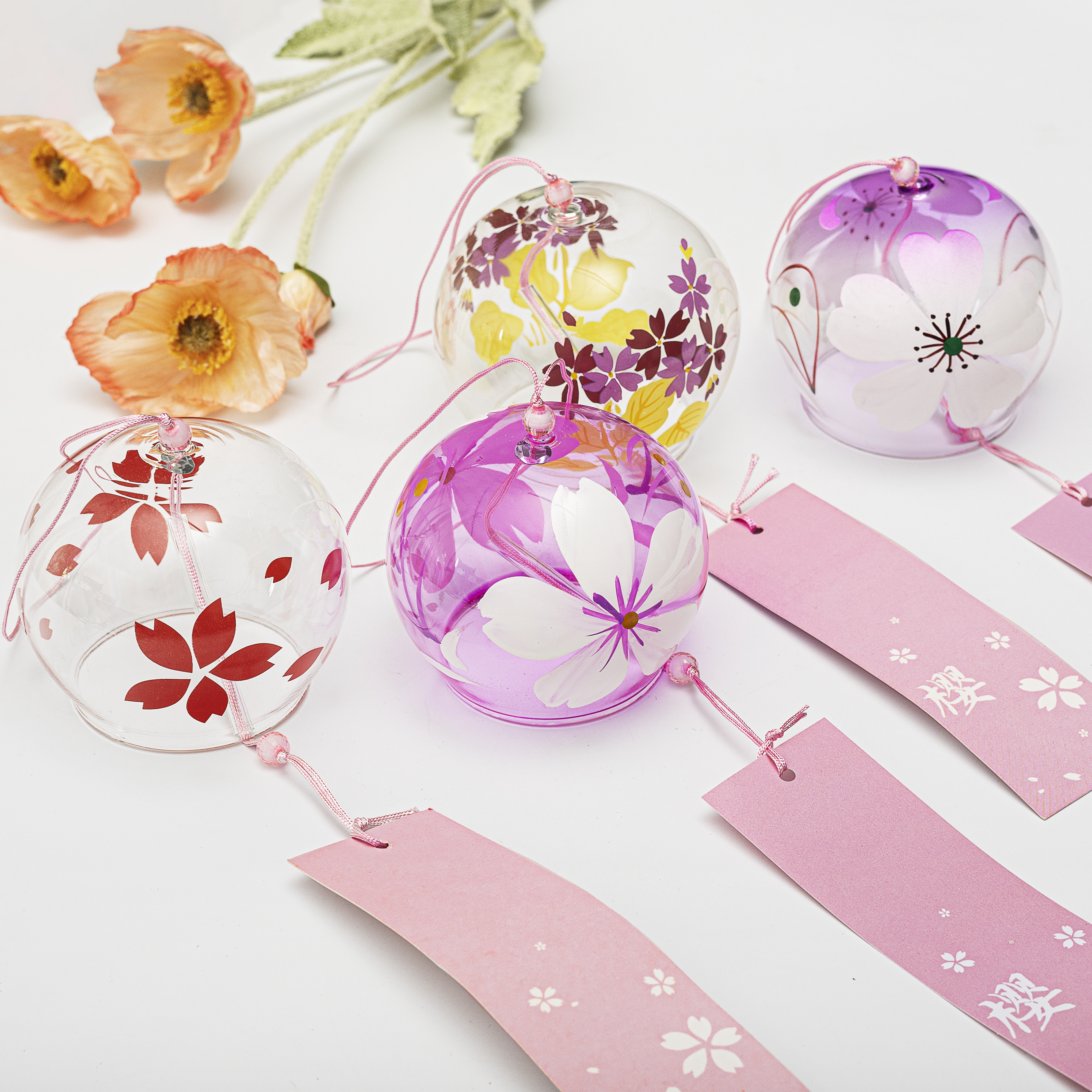 伊朵羽家居装饰日式礼品玻璃风铃