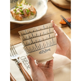 一人一个专用碗个人特别漂亮的好看高级可爱一家人儿童高颜值家用