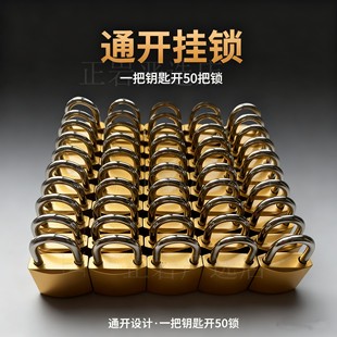 一把钥匙开多个锁宿舍柜子电表箱大门锁通用防水仓库物业多用途锁