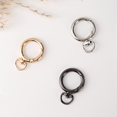 葫芦形金属环饰品挂件钥匙圈扣弹簧圈圆形开口环男女包包五金配件