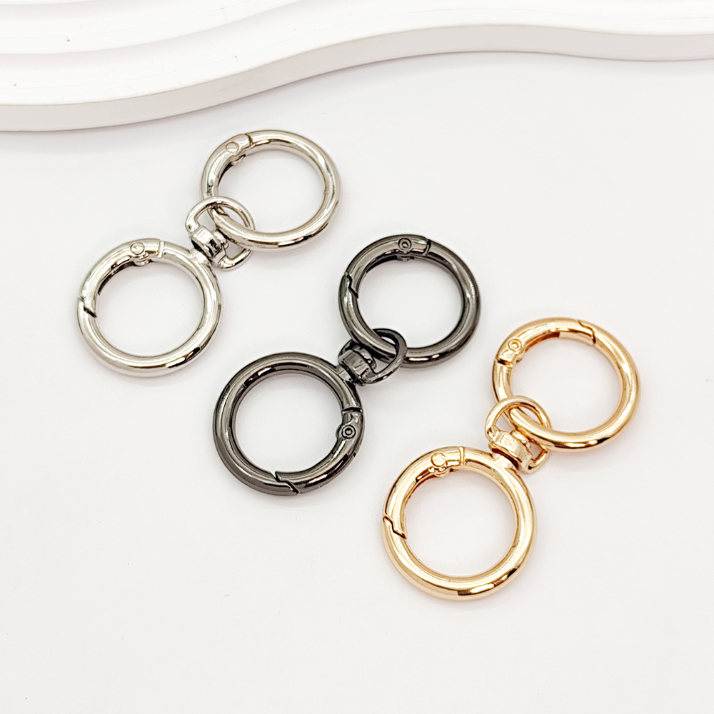 包包肩带链条连接扣开口弹簧圈五金配件弹簧扣钥匙圈钩扣挂钩连接