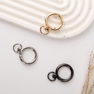 钥匙圈扣弹簧圈8字形金属环饰品挂钩圆形开口环男女包包五金配件