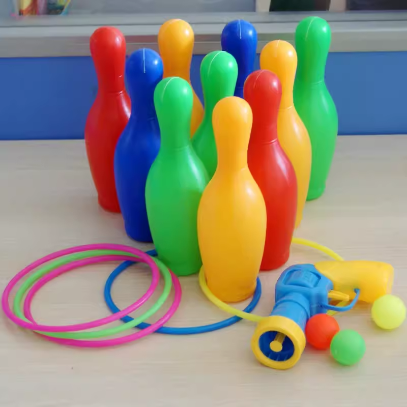 室内外游戏玩具保龄球家庭聚会小游戏儿童互动玩具地滚球塑胶球瓶