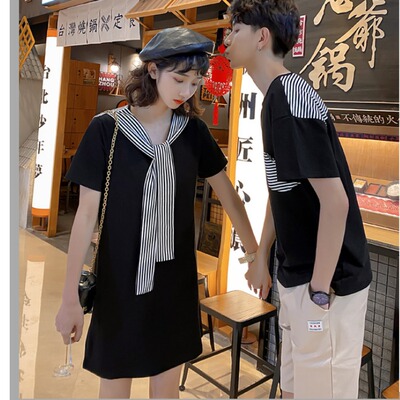A6765女裙P45 男衣P30 夏天情侣装套装女裙 男女蜜月旅游时尚
