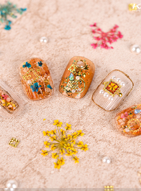kads美甲干花6色繁星花 指甲装饰品 彩色花瓣指甲装饰DIY饰品