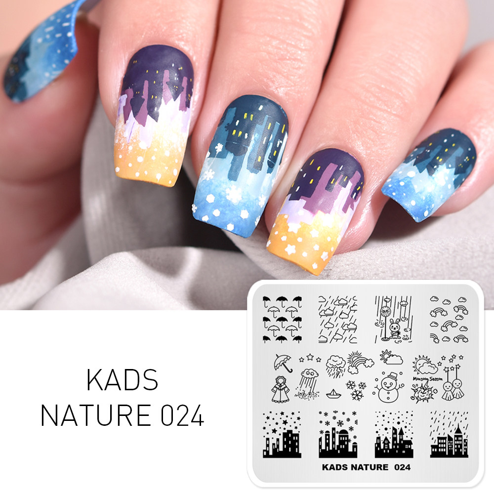 KADS 1月款美甲DIY印花模板中国风蝴蝶新年魔术指甲油印花钢板