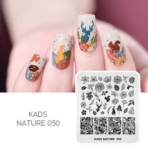 kads森林羽毛印花模板