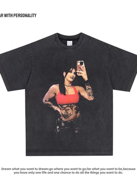 WWE雷亚里普利Rhea Ripley短袖重磅纯棉上衣宽松体恤摔角T恤男女