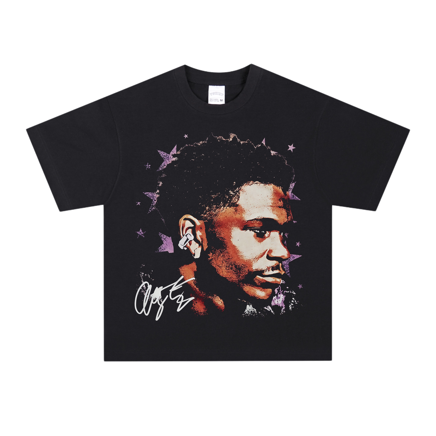 春夏爱德华兹Edwards大头美式小众t-shirt街头球星做旧纯棉长短袖