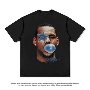 夏季LeBron james勒布朗詹姆斯纯棉短袖T恤美式篮球男女上衣复古