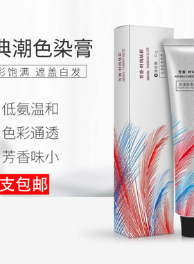 美发产品直销潮色蓝黑色染膏一步到位网红单支染膏低氨香发廊使用