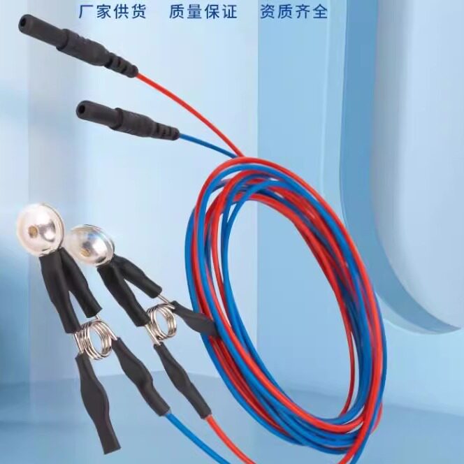 银盘耳夹电极脑电耳电极盘状电极注塑青岛泰诺康搭配导电膏EEG